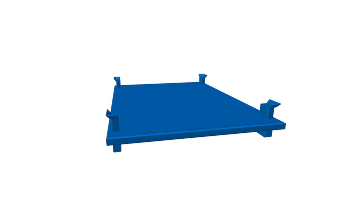 Produkt Metal platform transport palette ASP 021P00