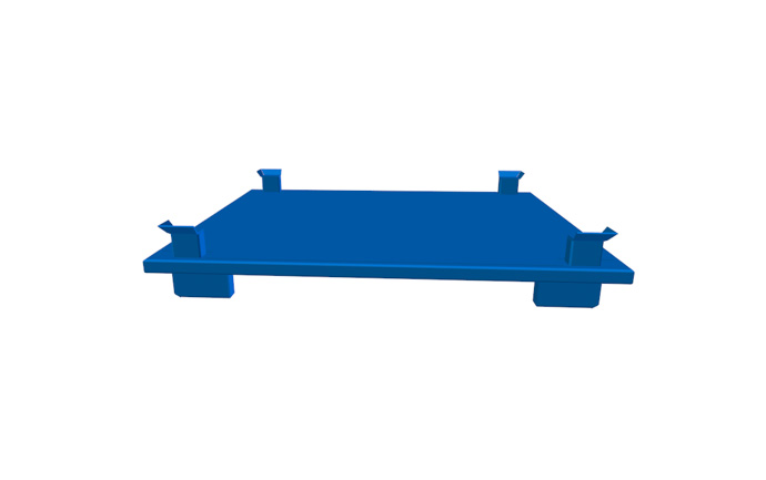 Produkt Metal platform transport palette ASP 021P00
