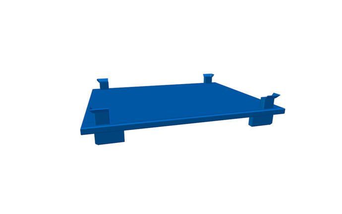 Produkt Metal platform transport palette ASP 021P00