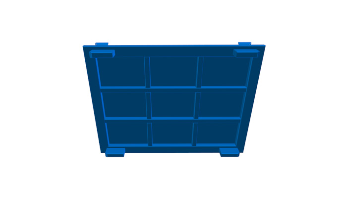 Produkt Metal platform transport palette ASP 021P00