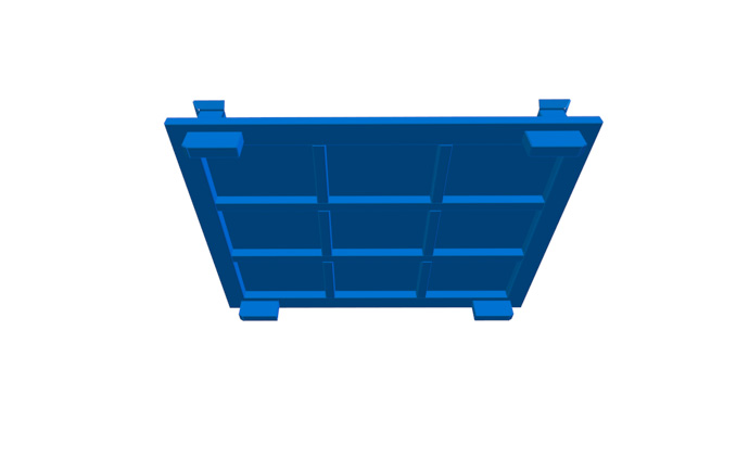 Produkt Metal platform transport palette ASP 021P00