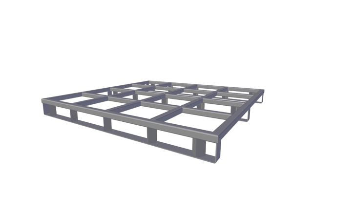 Produkt Stahl-Flachpalette ASP 026P00