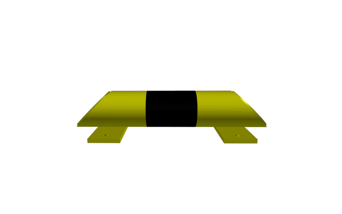 Produkt Impact barrier N 400 – compact steel bumper for warehouse use