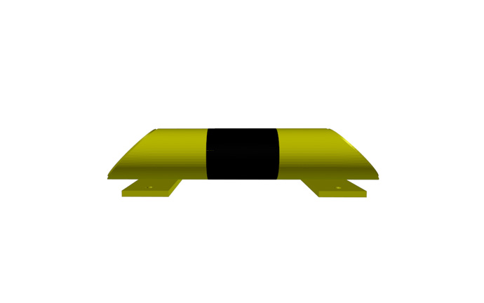 Produkt Impact barrier N 400 – compact steel bumper for warehouse use