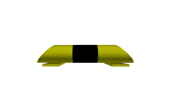 Produkt Impact barrier N 400 – compact steel bumper for warehouse use