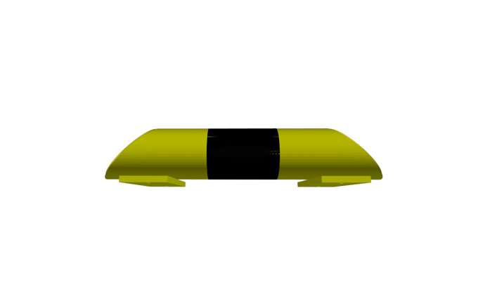 Produkt Impact barrier N 400 – compact steel bumper for warehouse use