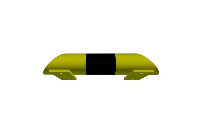 Produkt Impact barrier N 400 – compact steel bumper for warehouse use