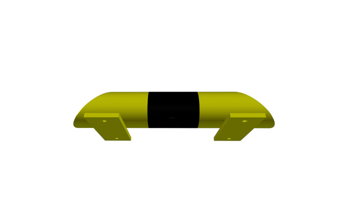 Produkt Impact barrier N 400 – compact steel bumper for warehouse use