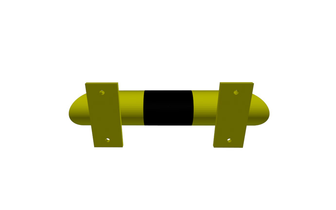 Produkt Impact barrier N 400 – compact steel bumper for warehouse use