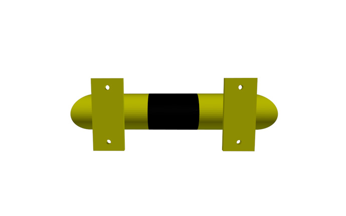 Produkt Impact barrier N 400 – compact steel bumper for warehouse use