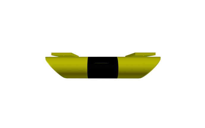 Produkt Impact barrier N 400 – compact steel bumper for warehouse use