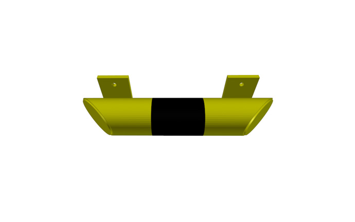 Produkt Impact barrier N 400 – compact steel bumper for warehouse use
