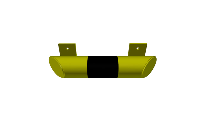 Produkt Impact barrier N 400 – compact steel bumper for warehouse use