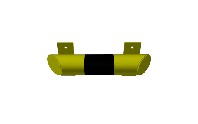 Produkt Impact barrier N 400 – compact steel bumper for warehouse use