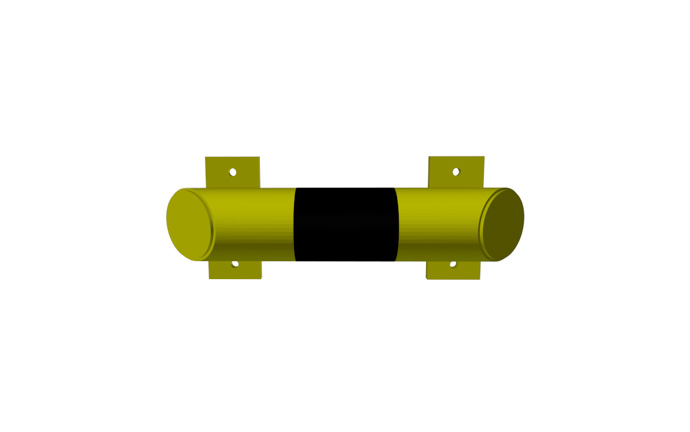 Produkt Impact barrier N 400 – compact steel bumper for warehouse use