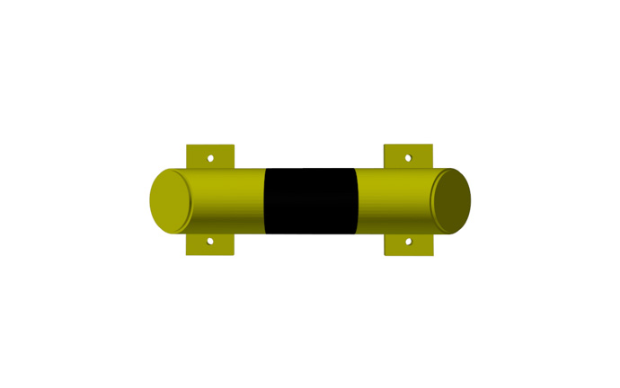Produkt Impact barrier N 400 – compact steel bumper for warehouse use