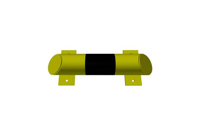 Produkt Impact barrier N 400 – compact steel bumper for warehouse use