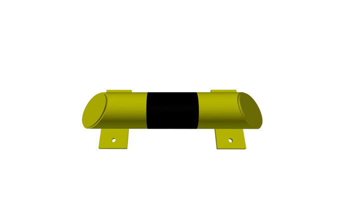 Produkt Impact barrier N 400 – compact steel bumper for warehouse use