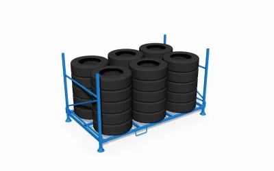 Storage rack AT 17448 for passenger tires – Efficient tire storage solution