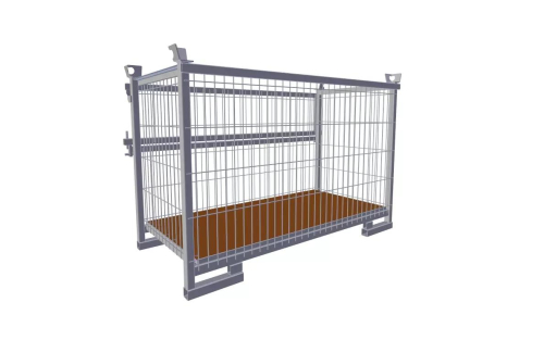 AT 60635 mesh box – stackable industrial pallet cage 500 kg