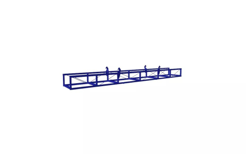 Long material  palette for transporting and storing long products AT 80740