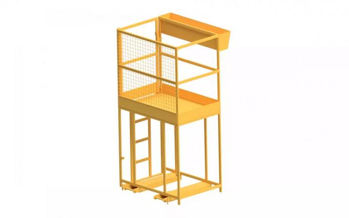 Fork Mounted Man Riding Basket VZV 100W01